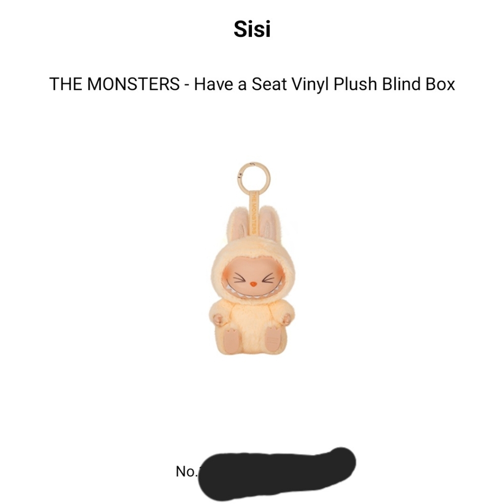 Labubu Sisi The Monsters Have A Seat Vinyl Plush Blind Box